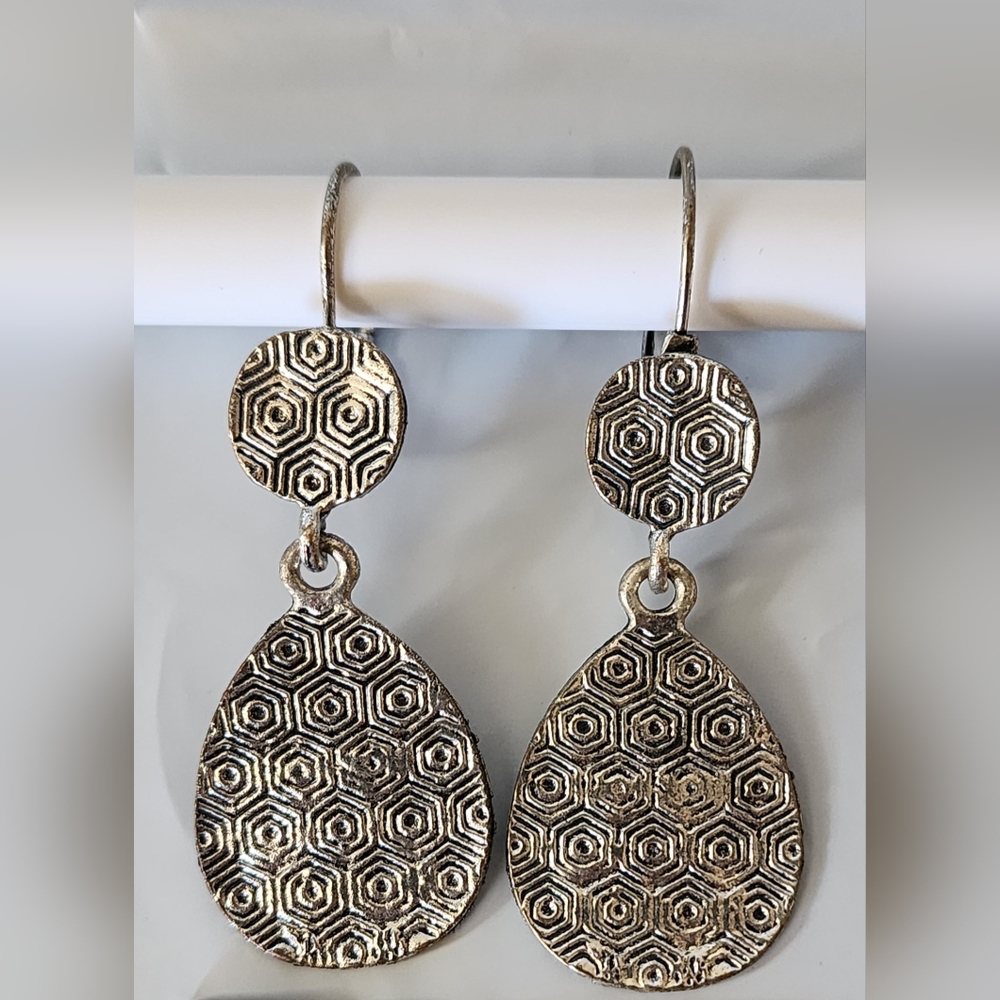 Silver Geometric Earrings